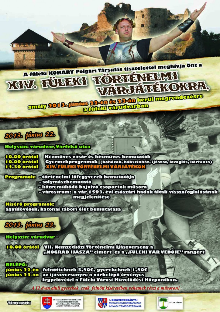 XIV. Füleki Történelmi Várjátékok - plakát